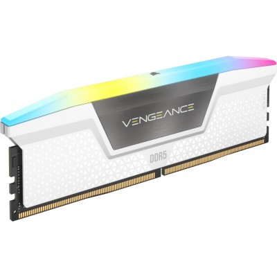 Ram CORSAIR VENGEANCE DDR5 6000Mhz 64GB (2X32) RGB XMP 3.0 CL30 BIANCO