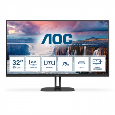 Monitor AOC Q32V5CE BK 32 LED 2xHDMI DisplayPort USB-C SP