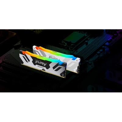 Ram KINGSTON FURY RENEGADE DDR5 6400MHz 16GB (1x16) RGB XMP 3.0 CL32 BIANCO