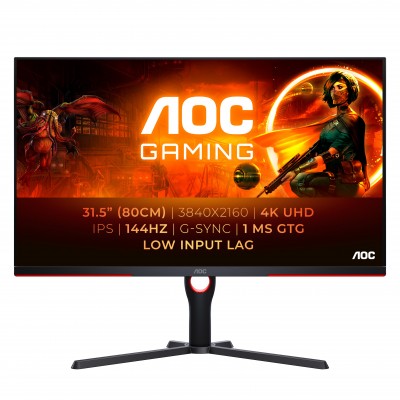 Monitor AOC AGON U32G3X BK 32'' UltraHD 4K IPS Nero Rosso