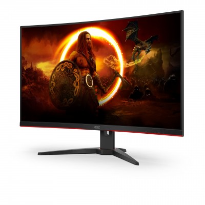 Monitor AOC CQ32G2SE BK 32'' QHD VA AMD Free-Sync Nero Rosso