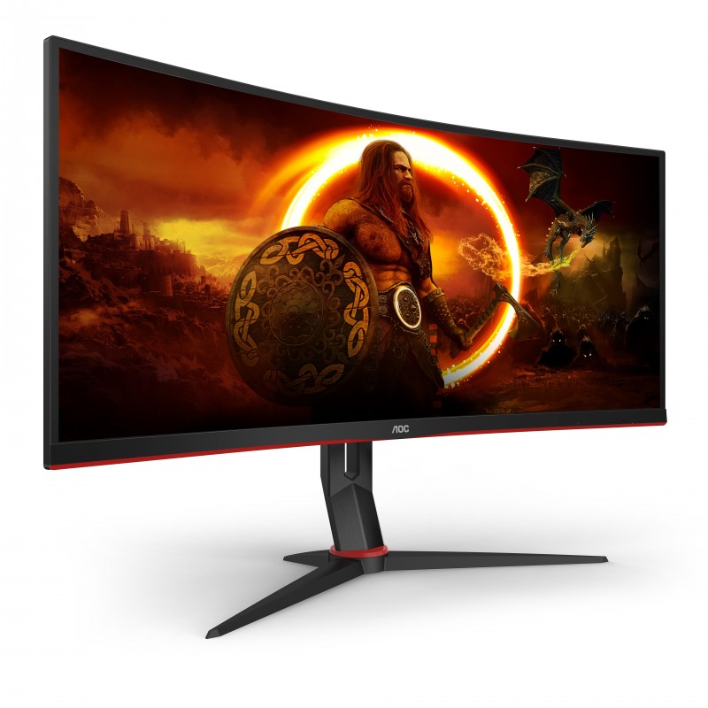 Monitor AOC CU34G2X BK 34'' UWQHD VA AMD Free-Sync Curvo Nero