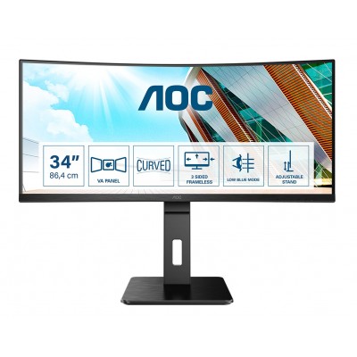 Monitor AOC CU34P2A 34'' UWQHD VA 1 ms LED Nero