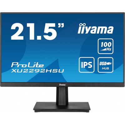 Monitor iiyama ProLite 22'' XU2292HSU-B6 Full HD IPS LED Nero Opaco