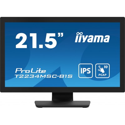 Monitor iiyama ProLite T2234MSC-B1S 21'' FullHD IPS VGA HDMI DisplayPort LED Nero Opaco