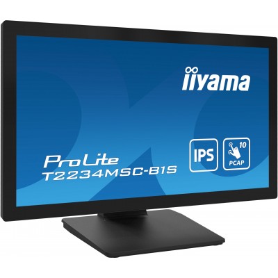 Monitor iiyama ProLite T2234MSC-B1S 21'' FullHD IPS VGA HDMI DisplayPort LED Nero Opaco