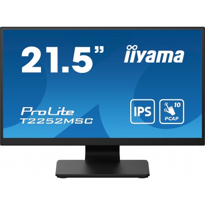 Monitor iiyama ProLite T2252MSC-B2 21'' FHD IPS Touchscreen HDMI LED Nero Opaco