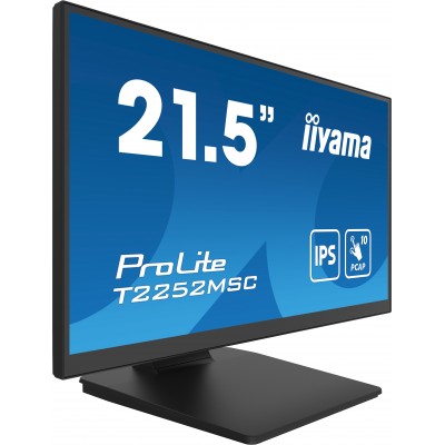 Monitor iiyama ProLite T2252MSC-B2 21'' FHD IPS Touchscreen HDMI LED Nero Opaco