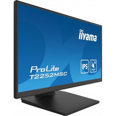 Monitor iiyama ProLite T2252MSC-B2 21'' FHD IPS Touchscreen HDMI LED Nero Opaco