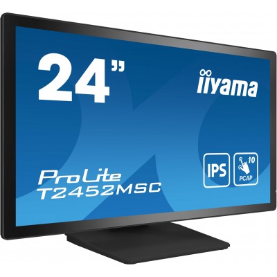 Monitor iiyama ProLite T2452MSC-B1 24'' Full HD IPS Touchscreen HDMI DisplayPort USB  LED Nero