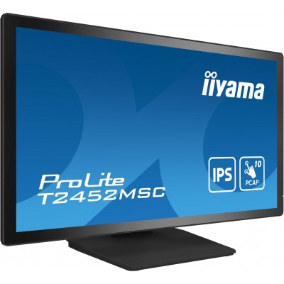 Monitor iiyama ProLite T2452MSC-B1 24'' Full HD IPS Touchscreen HDMI DisplayPort USB  LED Nero