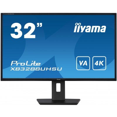 Monitor iiyama ProLite XB3288UHSU-B5 31'' UltraHD 4K VA HDMI DisplayPort LED Nero