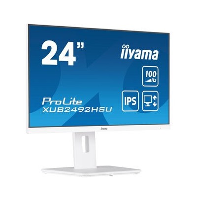 Monitor iiyama ProLite XUB2492HSU-W6 24'' FullHD AMD Free-Sync IPS LED Bianco Opaco