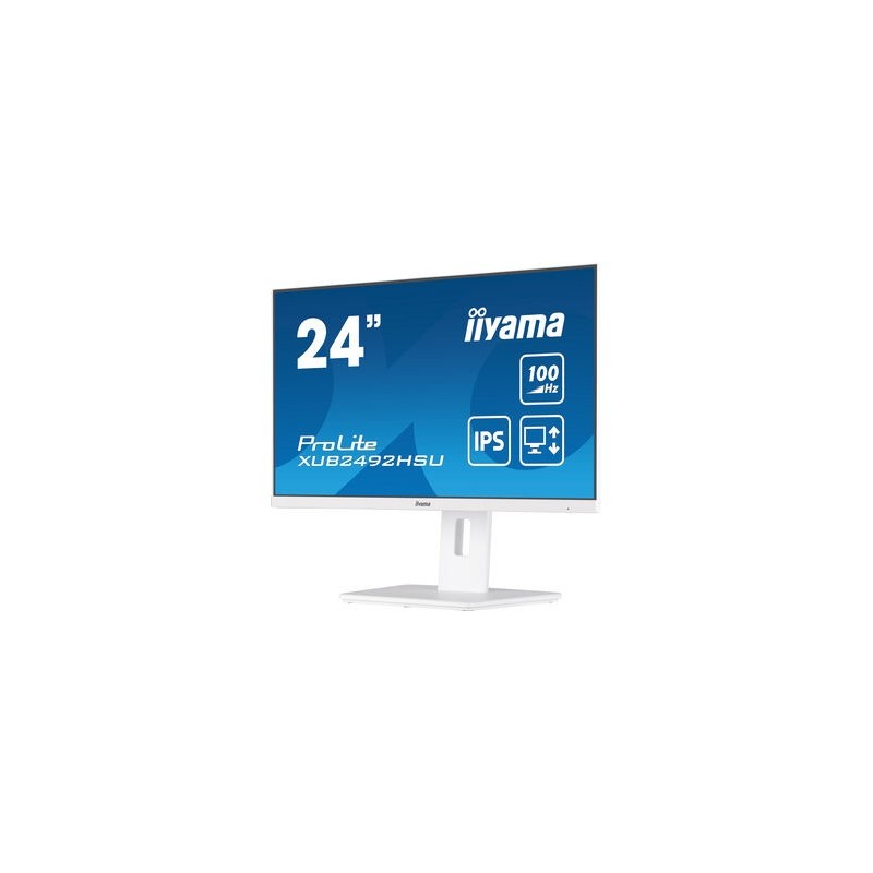 Monitor iiyama ProLite XUB2492HSU-W6 24'' FullHD AMD Free-Sync IPS LED Bianco Opaco