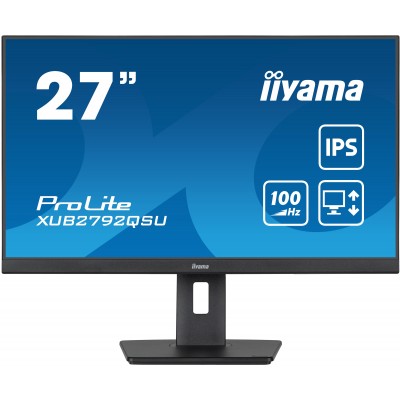 Monitor iiyama ProLite XUB2792QSU-B6 27'' WQHD IPS AMD Free-Sync LED Nero Opaco