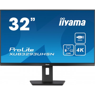 Monitor iiyama ProLite XUB3293UHSN-B5 31'' Ultra HD 4K IPS HDMI DisplayPort USB-C LED Nero