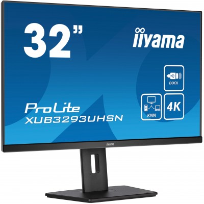 Monitor iiyama ProLite XUB3293UHSN-B5 31'' Ultra HD 4K IPS HDMI DisplayPort USB-C LED Nero