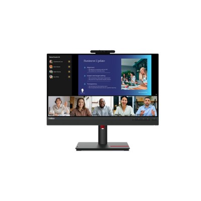 Monitor Lenovo ThinkVision T24v-30 24'' Full HD IPS HDMI DisplayPort VGA Pivot Webcam LED Nero