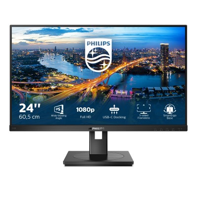 Monitor Philips 243B1 00 24'' FullHD IPS 75 Hz USB-C LED Nero