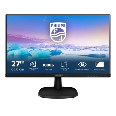 Monitor Philips 273V7QJAB 00 27'' FullHD IPS HDMI DisplayPort LED Nero