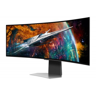 Monitor SAMSUNG Odyssey OLED G9 S49CG954SU 49'' UWQHD AMD Free-Sync Premium Pro HDMI DisplayPort OLED Argento