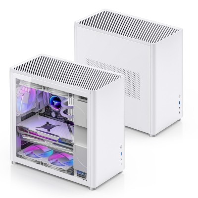 Case Jonsbo D40 ATX Midi-Tower Vetro Temperato Bianco