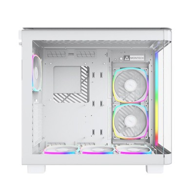 Case Montech KING 95 PRO Midi-Tower Vetro Temperato ARGB Bianco