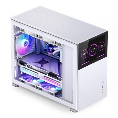 Case Jonsbo D31 Screen Micro-ATX Vetro Temperato Bianco