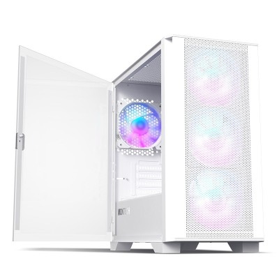 Case Montech AIR 100 ARGB Micro-ATX Vetro Temperato Bianco