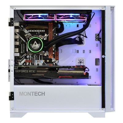 Case Montech AIR 100 ARGB Micro-ATX Vetro Temperato Bianco