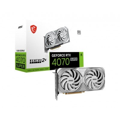 Scheda Video MSI Nvidia GeForce RTX 4070 Super 12G VENTUS 2X WHITE OC 12GB GDDR6X