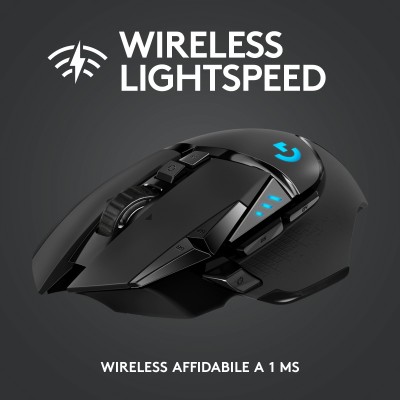 Mouse Logitech G502 Lightspeed Wireless Nero