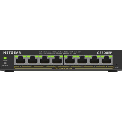 Switch Netgear Plus 8-port 10 100 1000 GS308EP-100PES