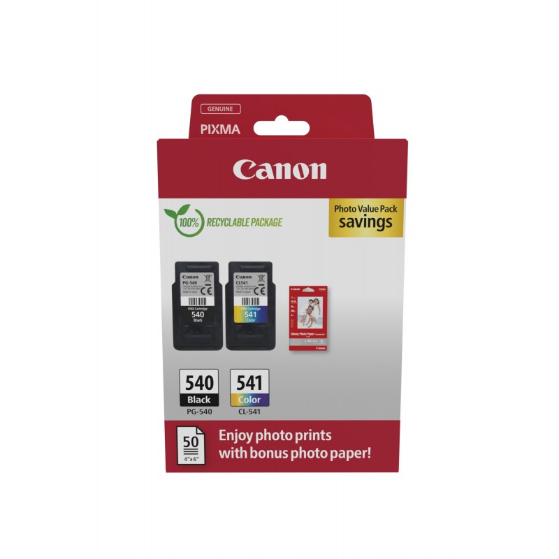 Multipack Canon nero   differenti colori PG-540+CL-541