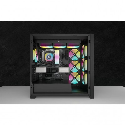 Dissipatore a Liquido Corsair iCUE LINK H100i RGB LCD 12 cm Nero 2