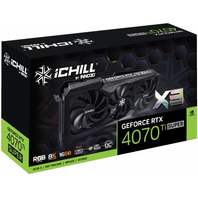 Scheda Video Inno3D Nvidia GeForce  RTX 4070 Ti SUPER ICHILL X3 16GB GDDR6X