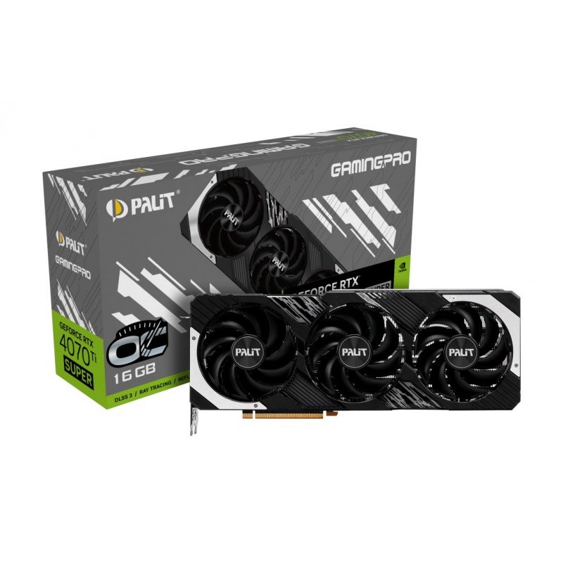 Scheda Video Palit Nvidia GeForce RTX 4070 Ti SUPER GamingPro OC 16GB GDDR6X