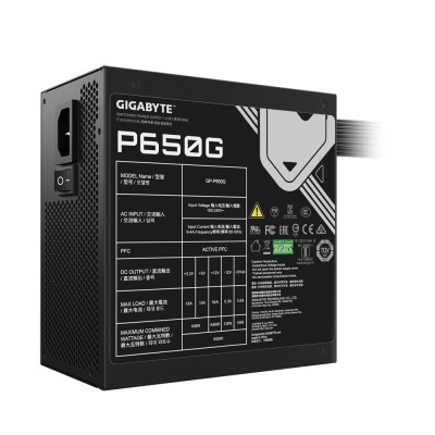 Alimentatore Gigabyte GP-P650G 650 W Nero