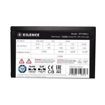 Alimentatore Xilence Performance C+ XP750R6.2 ATX2.52 750 W Nero