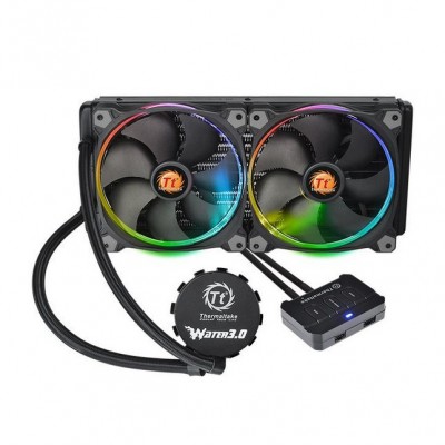 Dissipatore CPU a Liquido ThermalTake Water 3.0 Riing RGB 280 mm Nero Nero