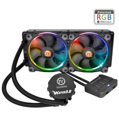 Dissipatore CPU a Liquido ThermalTake Water 3.0 Riing RGB 280 mm Nero Nero