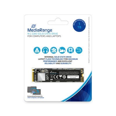 SSD MediaRange MR1033 1TB PCie 3.1 x4 20Gb s NVM M.2 2280 Nero