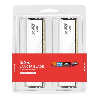 RAM ADATA XPG Lancer Blade DDR5 6000Mhz 32GB (2X16) RGB XMP EXPO BIANCO CL30