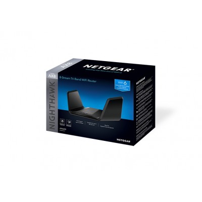 Router NETGEAR Nighthawk Tri-Band AX8 8-Stream AX6600 WiFi 6 Nero