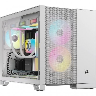 Case Corsair 2500D Micro ATX Vetro Temperato Bianco