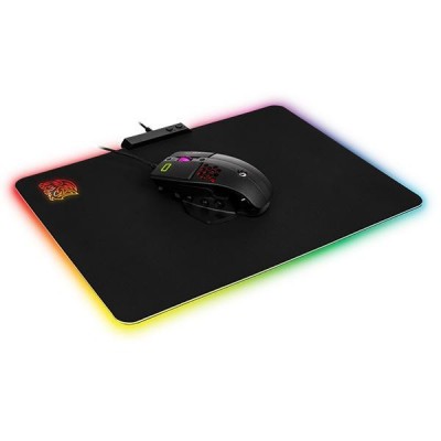 Tappetino per Mouse Tt eSPORTS DRACONEM RGB Nero