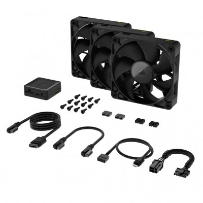 Ventole Corsair iCUE LINK RX120 Kit Da 3 PWM 120mm Nero