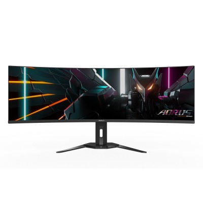 Monitor GIGABYTE Aorus CO49DQ 49" Curvo 144Hz FreeSync Premium Pro OLED Nero