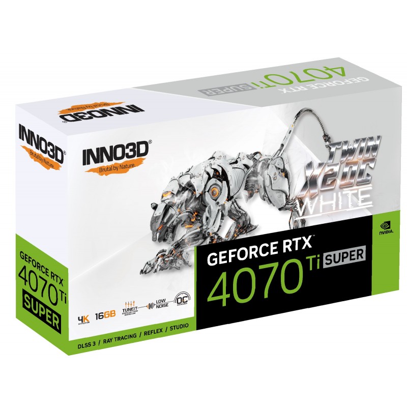 Scheda Video Inno3D GeForce RTX 4070 Ti 16 GB SUPER TWIN X2 OC White