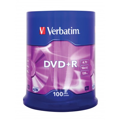 DVD Verbatim Matt Silver 4,7 GB 100 pz